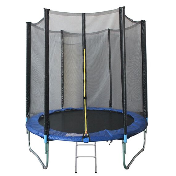 Trambulina KidsCare, cu scara si plasa de protectie, 244 cm  - ExclusivMAG.ro