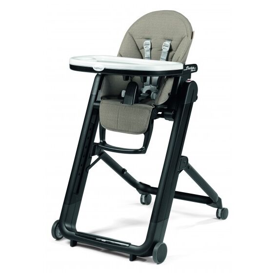 Scaun De Masa Peg Perego, Siesta 2 in 1 Follow Me, Ginger Grey, Culoare: Gri/Negru  - ExclusivMAG.ro