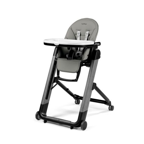 Scaun de masa Peg Perego, Siesta 2 in 1 Follow Me, Ambiance Grey, Culoare: Gri  - ExclusivMAG.ro