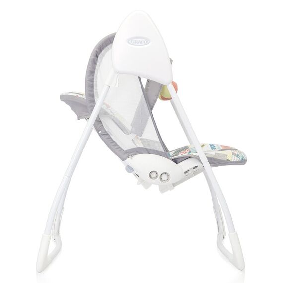 Balansoar Graco Baby Delight Patchwork, Culoare: Alb/Gri - poza 3 - ExclusivMAG.ro