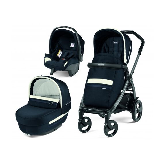 Carucior 3 in 1 Peg Perego Book Plus 51 Titania Luxe Prestige, Culoare: Albastru  - ExclusivMAG.ro