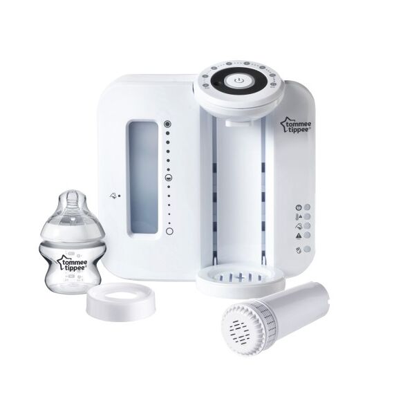Aparat pentru pregatirea laptelui praf Perfect Prep, Tommee Tippee, Alb, Culoare: Alb - poza 2 - ExclusivMAG.ro