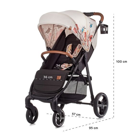 Carucior sport Grande LX Kinderkraft Bird - poza 10 - ExclusivMAG.ro