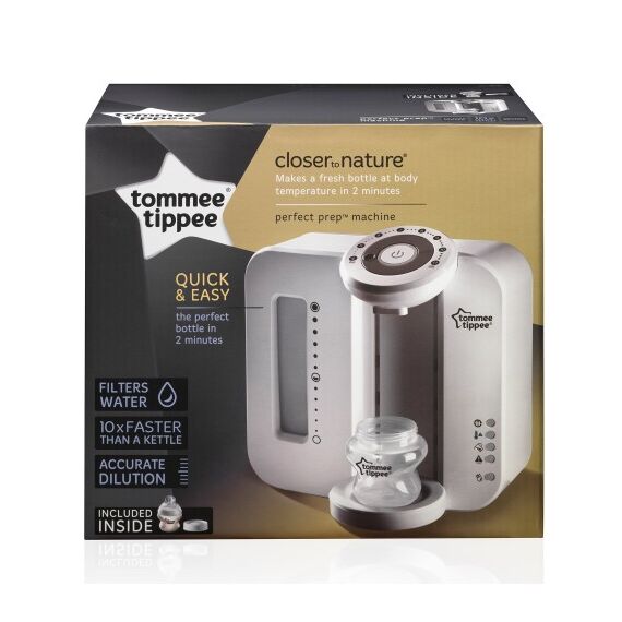 Aparat pentru pregatirea laptelui praf Perfect Prep, Tommee Tippee, Alb, Culoare: Alb - poza 3 - ExclusivMAG.ro