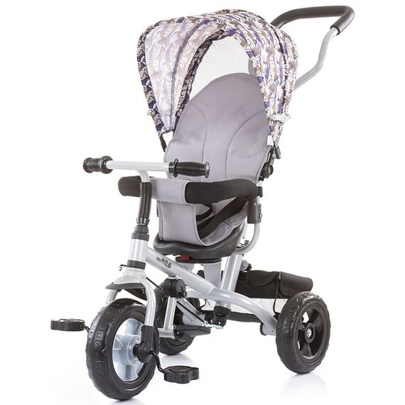 Tricicleta cu copertina si sezut reversibil MaxRide gray - Chipolino  - ExclusivMAG.ro