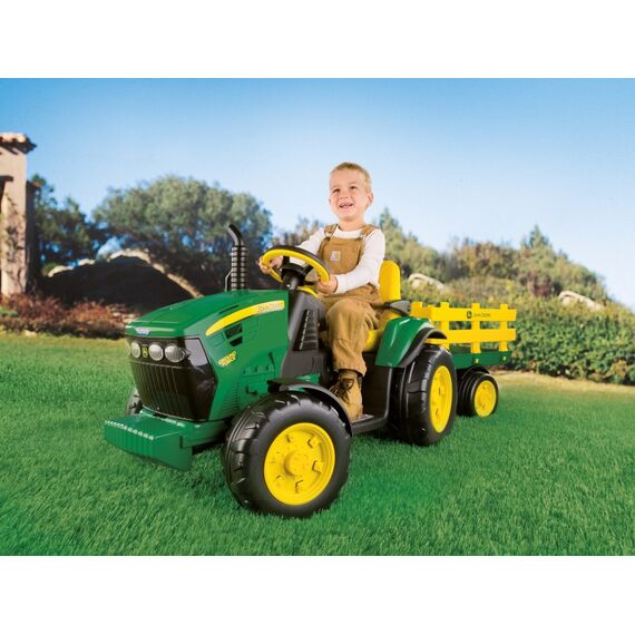 Tractor Peg Perego JD Ground Force w/trailer - poza 3 - ExclusivMAG.ro