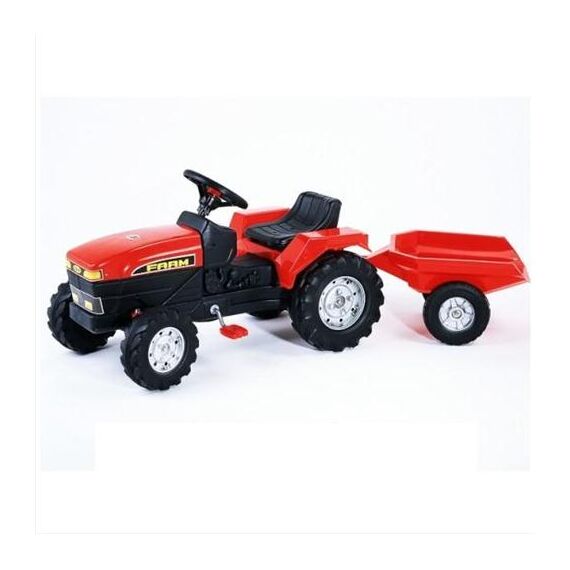 Tractor cu Pedale Farm Rosu - Falk  - ExclusivMAG.ro