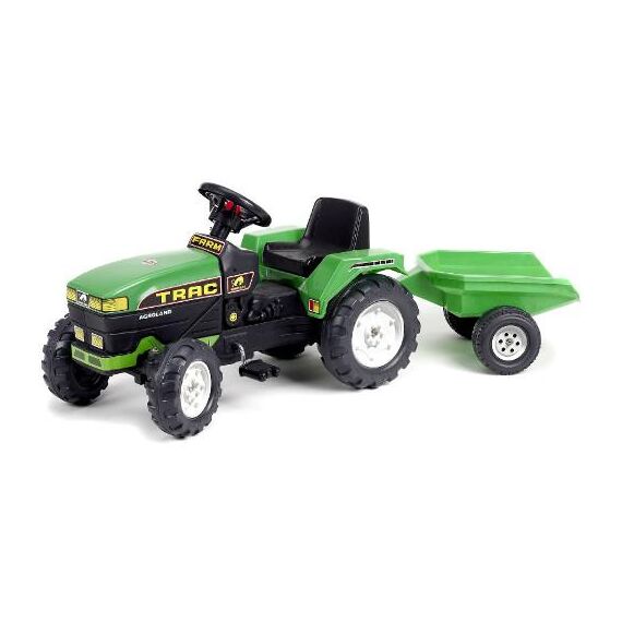 Tractor Farm Verde cu Remorca si Pedale - Falk  - ExclusivMAG.ro