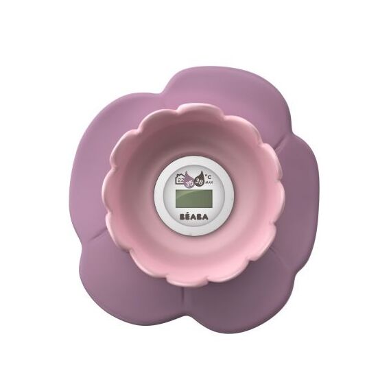 Termometru digital de camera si baie "Lotus" Roz - Beaba  - ExclusivMAG.ro
