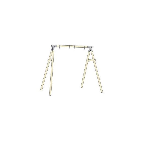 Structura lemn rotund pentru leagan dublu - TP Toys  - ExclusivMAG.ro