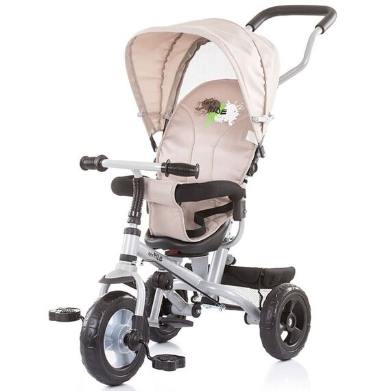 Tricicleta cu copertina si sezut reversibil MaxRide beige - Chipolino  - ExclusivMAG.ro