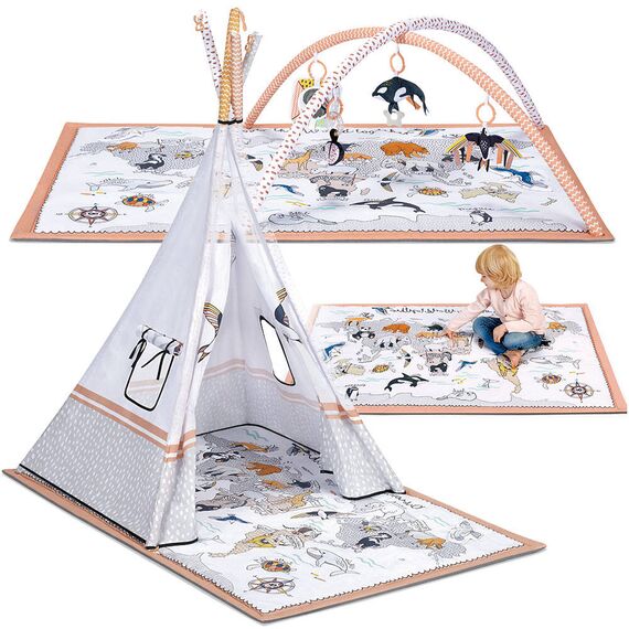 Covor educational 3in1 Tippy Kinderkraft - poza 6 - ExclusivMAG.ro