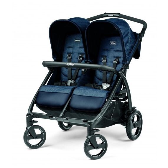 Carucior Peg Perego Book For Two, Indigo, 0 - 15 kg, Culoare: Albastru  - ExclusivMAG.ro