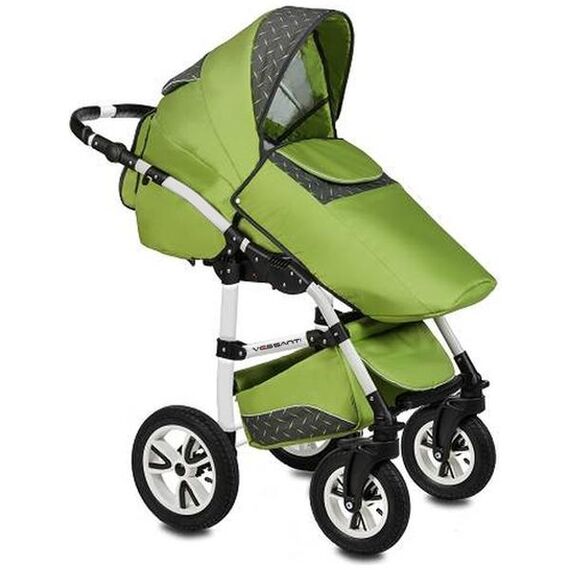 Carucior 3 in 1 Flamingo Easy Drive Green Vessanti, Culoare: Verde - poza 2 - ExclusivMAG.ro
