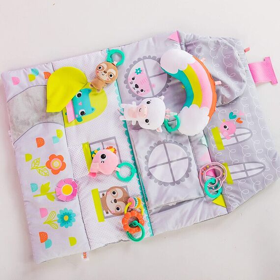 Salteluta de activitati & Casuta de papusi Floors of Fun Bright Starts - poza 3 - ExclusivMAG.ro