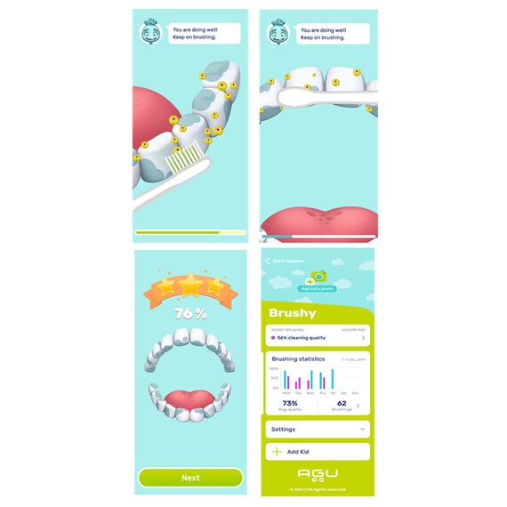 Periuta pentru dinti electrica SMART AGU SKT6 - poza 5 - ExclusivMAG.ro