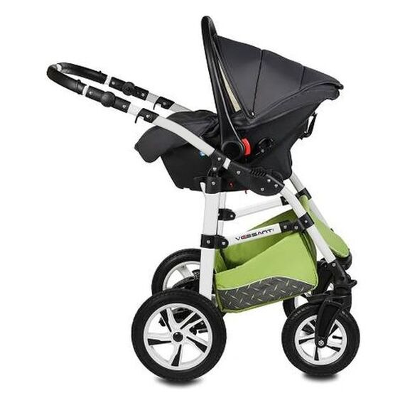 Carucior 3 in 1 Flamingo Easy Drive Green Vessanti, Culoare: Verde - poza 5 - ExclusivMAG.ro