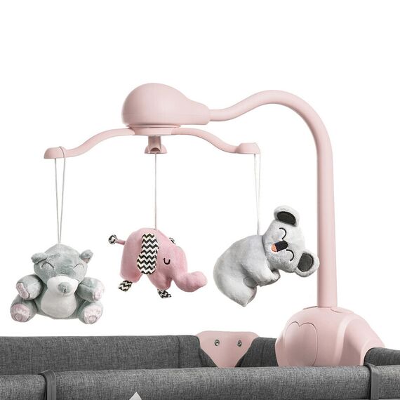 Patut pliant Kinderkraft Joy cu accesorii Pink, Culoare: Roz - poza 9 - ExclusivMAG.ro