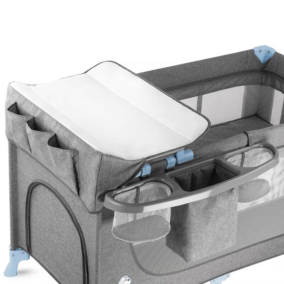 Patut pliant Kinderkraft Joy cu accesorii Blue, Culoare: Blue - poza 12 - ExclusivMAG.ro