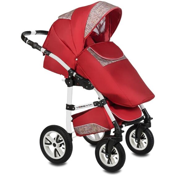 Carucior 3 in 1 Flamingo Easy Drive Red Vessanti, Culoare: Rosu - poza 2 - ExclusivMAG.ro