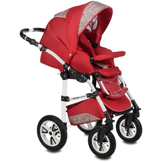 Carucior 3 in 1 Flamingo Easy Drive Red Vessanti, Culoare: Rosu - poza 3 - ExclusivMAG.ro