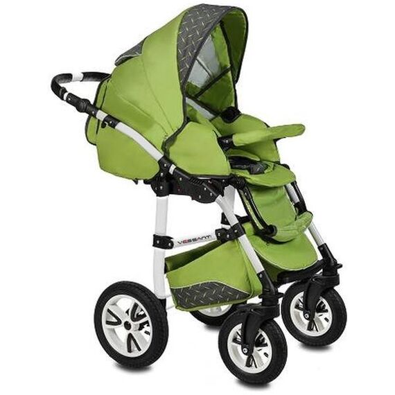Carucior 3 in 1 Flamingo Easy Drive Green Vessanti, Culoare: Verde - poza 3 - ExclusivMAG.ro