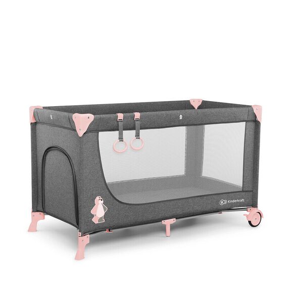 Patut pliant Kinderkraft Joy Pink, Culoare: Roz - poza 3 - ExclusivMAG.ro