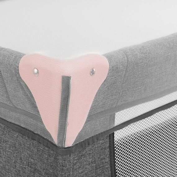 Patut pliant Kinderkraft Joy cu accesorii Pink, Culoare: Roz - poza 11 - ExclusivMAG.ro