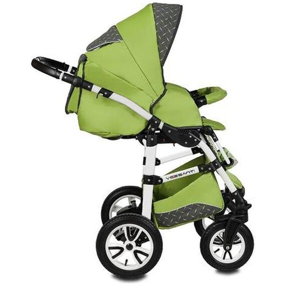 Carucior 3 in 1 Flamingo Easy Drive Green Vessanti, Culoare: Verde - poza 4 - ExclusivMAG.ro