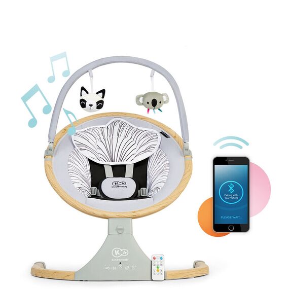 Balansoar 2in1 Lumi Wooden Kinderkraft Grey - poza 6 - ExclusivMAG.ro