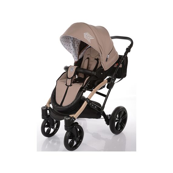 Carucior copii 2 in 1 cu landou Knorr-Baby Volkswagen Polo Cappuccino, Culoare: Crem - poza 2 - ExclusivMAG.ro