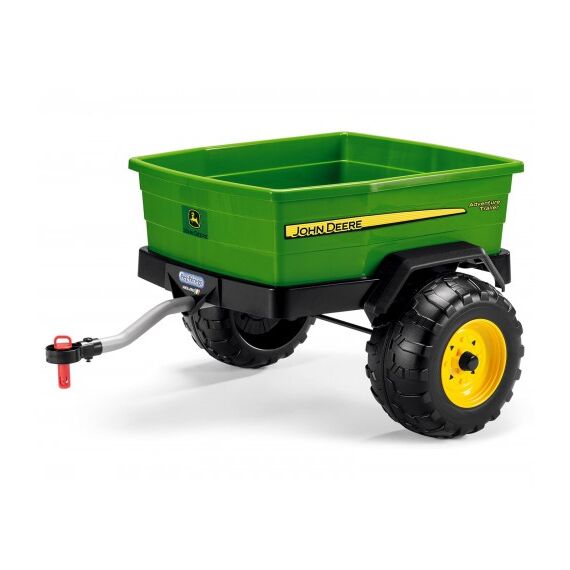 Remorca Peg Perego John Deere Adventure, 3 ani+, Negru / Verde / Galben - poza 2 - ExclusivMAG.ro