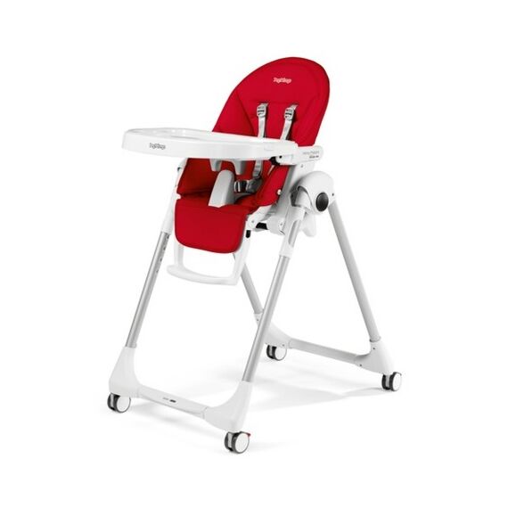 Scaun de masa Prima Pappa Zero, Peg Perego, Follow me, Fragola, Culoare: Rosu  - ExclusivMAG.ro
