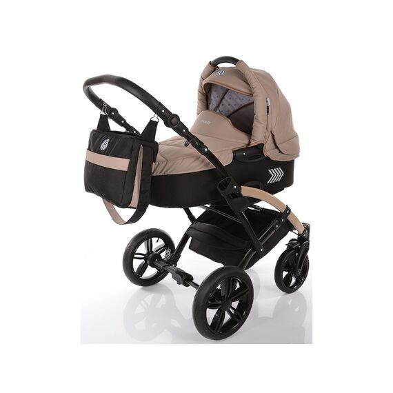 Carucior copii 2 in 1 cu landou Knorr-Baby Volkswagen Polo Cappuccino, Culoare: Crem  - ExclusivMAG.ro