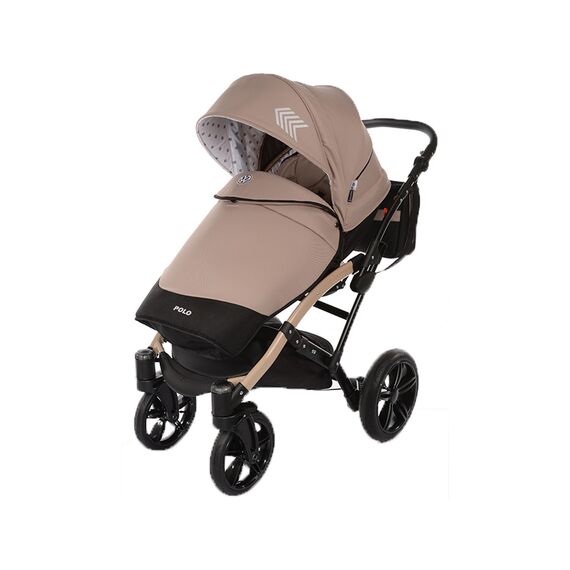 Carucior copii 2 in 1 cu landou Knorr-Baby Volkswagen Polo Cappuccino, Culoare: Crem - poza 3 - ExclusivMAG.ro