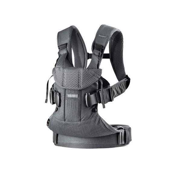 Marsupiu anatomic BabyBjorn One Air Anthracite, 3D Mesh, Culoare: Gri  - ExclusivMAG.ro