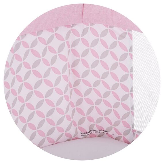 Patut Co-Sleeper Chipolino Amore Mio Peony Pink, Culoare: Roz - poza 6 - ExclusivMAG.ro
