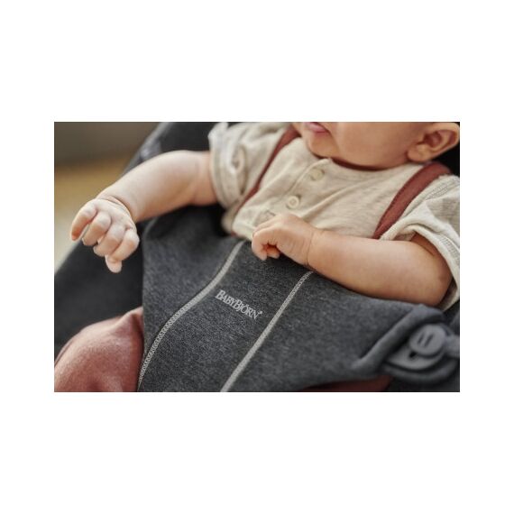 Balansoar BabyBjorn Bliss Charcoal Grey, 3D Jersey, Culoare: Negru - poza 2 - ExclusivMAG.ro