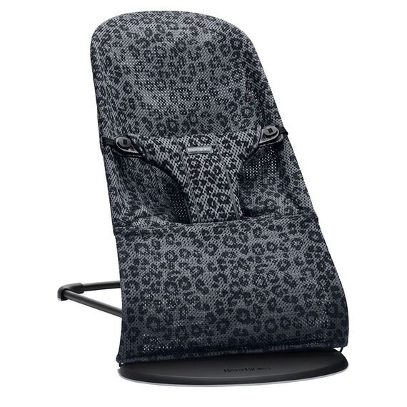 Balansoar BabyBjorn Bliss Antracite/Leopard Mesh - Editie Limitata, Culoare: Gri/Negru  - ExclusivMAG.ro