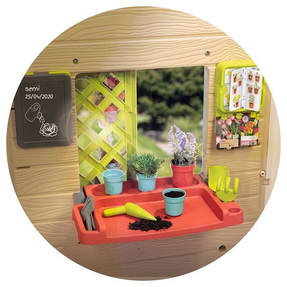 Casuta pentru copii Smoby Garden House - poza 5 - ExclusivMAG.ro
