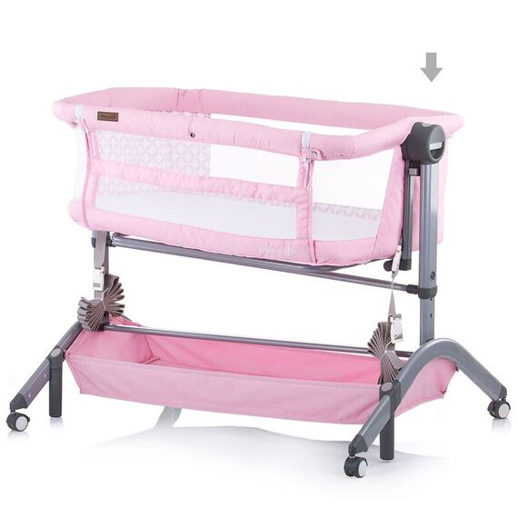 Patut Co-Sleeper Chipolino Amore Mio Peony Pink, Culoare: Roz - poza 4 - ExclusivMAG.ro