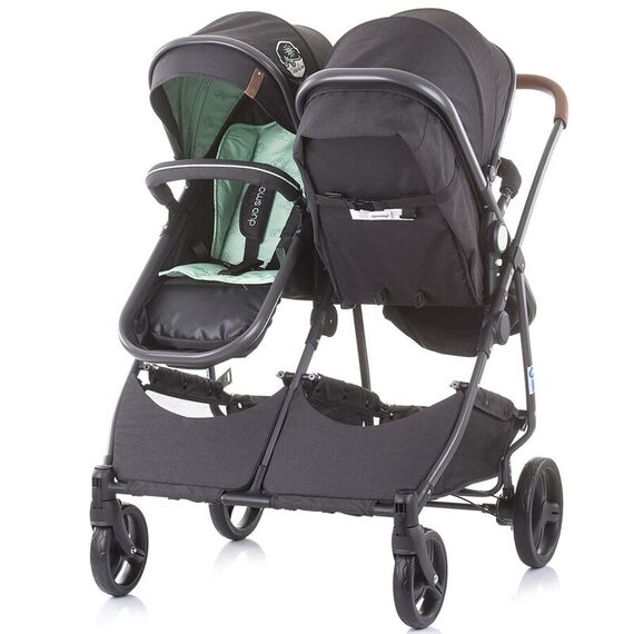 Carucior gemeni Chipolino Duo Smart 2 in 1 Mint, Culoare: Verde - poza 11 - ExclusivMAG.ro