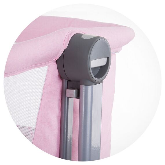 Patut Co-Sleeper Chipolino Amore Mio Peony Pink, Culoare: Roz - poza 9 - ExclusivMAG.ro