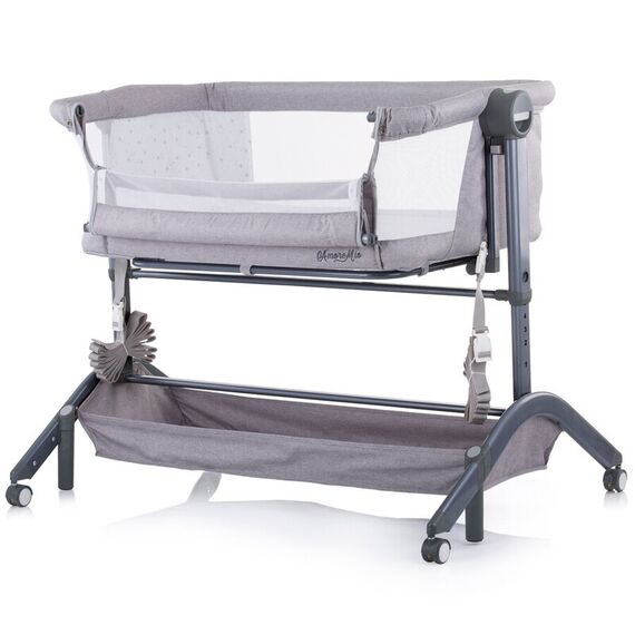 Patut Co-Sleeper Chipolino Amore Mio Asphalt, Culoare: Gri - poza 3 - ExclusivMAG.ro