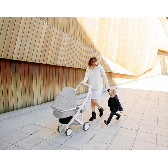 Carucior 2 in 1, Greentom, 100% Ecologic, Black Orange, Culoare: Portocaliu - poza 4 - ExclusivMAG.ro