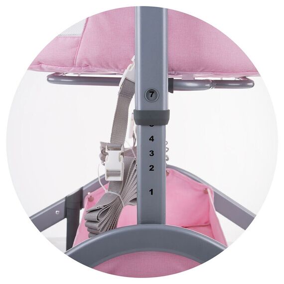 Patut Co-Sleeper Chipolino Amore Mio Peony Pink, Culoare: Roz - poza 8 - ExclusivMAG.ro
