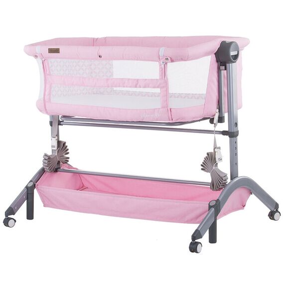 Patut Co-Sleeper Chipolino Amore Mio Peony Pink, Culoare: Roz  - ExclusivMAG.ro