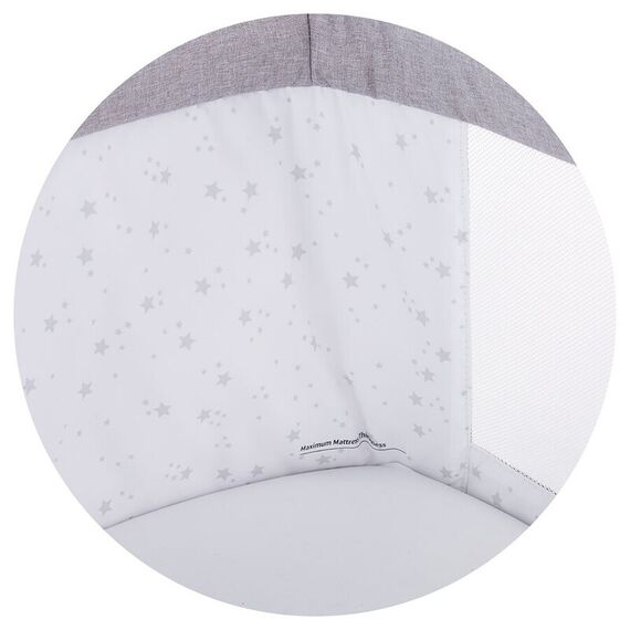 Patut Co-Sleeper Chipolino Amore Mio Asphalt, Culoare: Gri - poza 6 - ExclusivMAG.ro