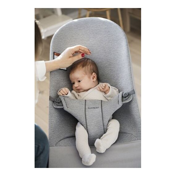 Balansoar BabyBjorn Bliss Light Grey, 3D Jersey, Culoare: Gri deschis - poza 3 - ExclusivMAG.ro
