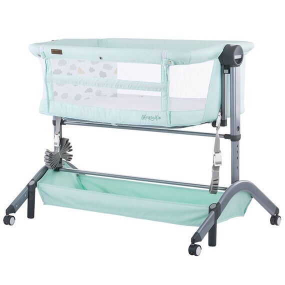 Patut Co-Sleeper Chipolino Amore Mio Mint, Culoare: Turcoaz - poza 2 - ExclusivMAG.ro